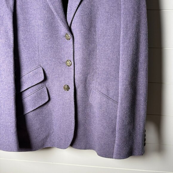 RARE: Ralph Lauren Blazer, Sz 6 Vintage 100% Lambswool, Equestrian Buttons - Picture 7 of 13